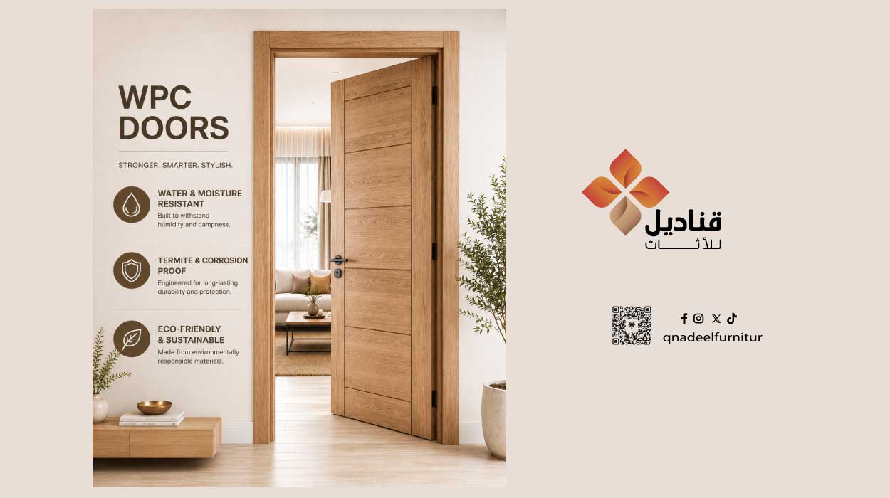 WPC Doors for Saudi Projects - Qnadeel Furniture Factory